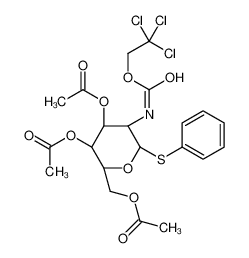 苯基3,4,6-三-氧-乙酰基-2-脱氧-1-硫代-2-(2,2,2-三氯乙氧基甲酰胺基)-β-D-吡喃葡萄糖苷