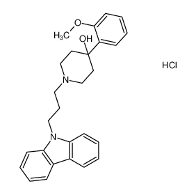 1-(3-(9H-咔唑-9-基)丙基)-4-(2-甲氧基苯基)哌啶-4-醇盐酸盐