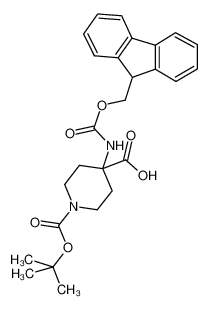 N-叔丁氧羰基4-(FMOC-氨基)哌啶-4-羧酸
