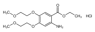 2-氨基-4,5-二(甲氧乙氧基)苯甲酸乙酯盐酸盐