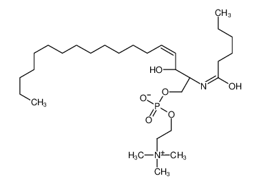 N-hexanoyl-D-erythro-sphingosylphosphorylcholine