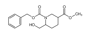 6-(羟基甲基)哌啶-1，3-二羧酸1-苄基-3-甲基酯
