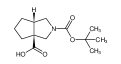 2-[(叔丁氧基)羰基] -八氢环戊[c]吡咯-3a-甲酸