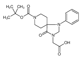 2-(8-(叔-丁氧羰基)-4-羰基-1-苯基-1，3，8-三氮杂螺[4.5]癸-3-基)乙酸