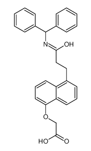 2-((5-(3-(二苯甲基氨基)-3-氧代丙基)萘-1-基)氧基)乙酸