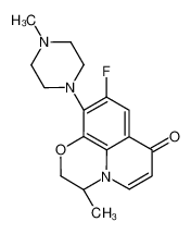 (S)-9-氟-3-甲基-10-(4-甲基哌嗪-1-基)-2H-[1,4]恶嗪并[2,3,4-ij]喹啉-7(3H)-酮