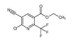2-氯-3-氰基-6-(三氟甲基)-吡啶-5-羧酸乙酯