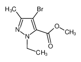 4-溴-1-乙基-3-甲基-1H-吡唑-5-羧酸甲酯