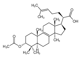 3α-乙酰氧基羊毛甾-8，24-二烯-21羧酸