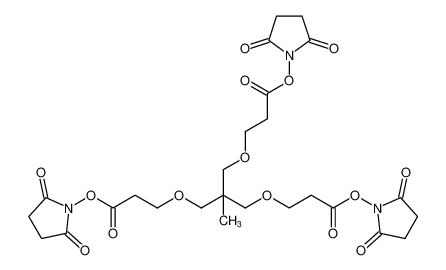 m-C-tri(CH2-PEG1-NHSester)