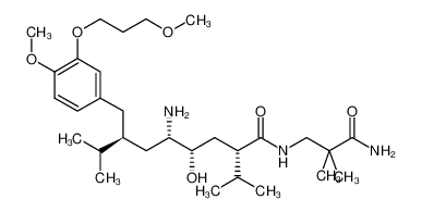 (2S,4S,5S,7S)-5-氨基-N-(3-氨基-2,2-二甲基-3-氧代丙基)-4-羟基-2-异丙基-7-(4-甲氧基-3-(3-甲氧基丙氧基)苄基)-8-甲基壬酰胺 (