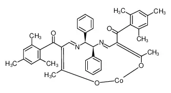 (1S,2S)-N,N''-双[3-氧代-2-(2,4,6-三甲基苯酰)亚丁基]-1,2-二苯基乙二胺合钴(II)