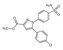 5-(4-氯苯基)-1-(4-氨磺酰基苯基)吡唑-3-甲酸甲酯