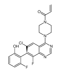 (S)-1-(4-(6-氯-8-氟-7-(2-氟-6-羟基苯基)喹唑啉-4-基)哌嗪-1-基)丙-2-烯-1-酮