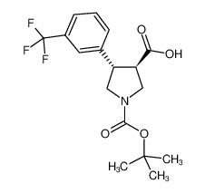 反式-4-[3-(三氟甲基)苯基]-1，3-吡咯烷二羧酸1-叔丁酯