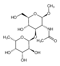 甲基 2-乙酰氨基-2-脱氧-3-O-(6-脱氧己糖吡喃糖苷)吡喃己糖苷