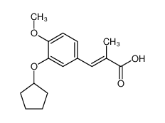 (E)-3-(3-(环戊氧基)-4-甲氧基苯基)-2-甲基丙烯酸
