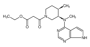 3 - ((3R，4R)-4-甲基-3-(甲基(7H-吡咯并[2，3-d]嘧啶-4-基)氨基)哌啶-