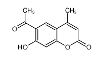 6-乙酰-7-羟基-4-甲基-苯并吡喃-2-酮