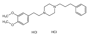 1-(3,4-二甲氧基苯乙基)-4-(3-苯丙基)哌嗪双盐酸盐