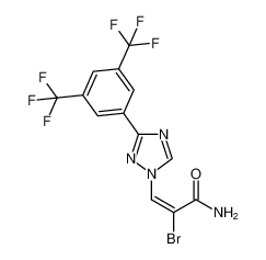 (E)-3-(3-(3，5-双(三氟甲基)苯基)-1H-1，2，4-三唑-1-基)-2-溴代丙烯