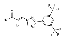 (Z)-3-(3-(3，5-双(三氟甲基)苯基)-1H-1，2，4-三唑-1-基)-2-溴丙烯酸