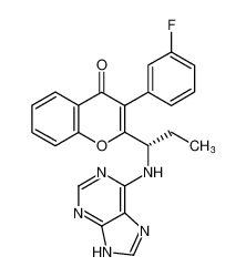 (S)-2-(1-((9H-嘌呤-6-基)氨基)丙基)-3-(3-氟苯基)-4H-苯并吡喃-4-酮
