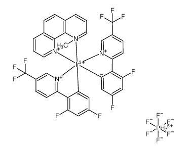 二[2-(2,4-二氟苯基)-5-三氟甲基吡啶][1,10-菲罗啉]铱六氟磷酸盐