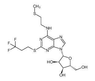 (2R,3S,4R,5R)-2-(羟甲基)-5-(6-((2-(甲硫基)乙基)氨基)-2-((3,3,3-三氟丙基)硫代)-9H-嘌呤-9-基)四氢呋喃-3,4-二醇