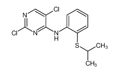2,5-二氯-N-(2-(异丙基硫基)苯基)嘧啶-4-胺
