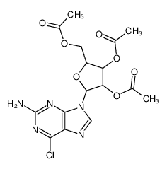 2'',3'',5''-三-O-乙酰-2-氨基-6-氯嘌呤核苷