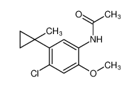 N- [4-氯-2-甲氧基-5-(1-甲基环丙基)苯基]乙酰胺