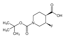 顺式-1-(叔丁氧基羰基)-3-氟哌啶-4-羧酸