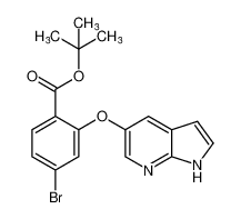 2-((1H-吡咯并[2,3-b]吡啶-5-基)氧基)-4-溴苯甲酸叔丁酯