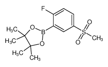 2-(2-氟-5-(甲基磺酰基)苯基)-4,4,5,5-四甲基-1,3,2-二氧硼杂环戊烷