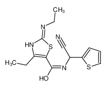N-(氰基(噻吩-2-基)甲基)-4-乙基-2-(乙基氨基)噻唑-5-甲酰胺