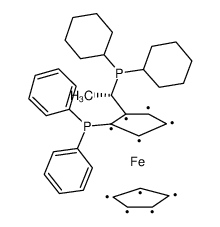(S)-(+)-1-[(R)-2-(二苯基膦)二茂铁]乙基二环己基膦