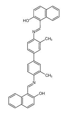 1,1'-(((3,3'-二甲基-[1,1'-联苯]-4,4'-二基)双(吖嗪基亚基))双(亚甲基亚基))双(萘-2-酚)