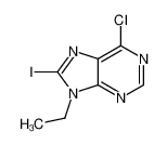 6-氯-9-乙基-8-碘-9H-嘌呤