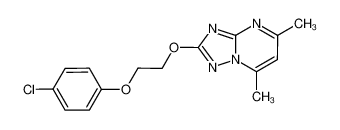 2-[2-(4-氯苯氧基)乙氧基]-5，7-二甲基-[1，2，4]三唑并[1，5-a]嘧啶