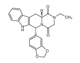 (6R,12aR)-6-(苯并[d][1,3]二氧戊环-5-基)-2-乙基-2,3,6,7,12,12a-六氢吡嗪并[1',2':1,6]吡啶并[3,4-b]吲哚-1,4-二酮