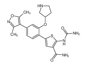 (S)-5-(4-(3,5-二甲基异恶唑-4-基)-2-(吡咯烷-3-基氧基)苯基)-2-尿噻吩-3-甲酰胺