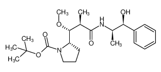 (S)-2-((1R,2R)-3-(((1S,2R)-1-羟基-1-苯丙烷-2-基)氨基)-1-甲氧基-2-甲基-3-氧代丙基)吡咯烷-1-羧酸叔丁酯