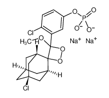2-氯-5-（4-甲氧基螺1,2-二氧杂环丁烷-3,2′-（5-氯三环3.3.1.13.7癸烷）-4-基 -1-苯基磷酸二钠