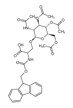 2-乙酰氨基-3,4,6-三-O-乙酰基-2-脱氧-Β-D-吡喃葡萄糖基-FMOC丝氨酸