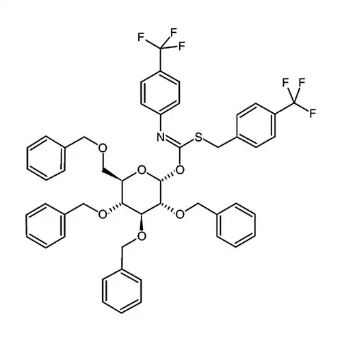 2,3,4,6-四-O-苄基-&alpha;-D-吡喃葡萄糖-对三氟甲基苄硫代-N-(对三氟甲基苯基)甲酰亚胺盐